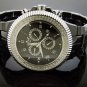 IceTime Men's White Ceramic Sapphire Glass 47MM Round 1.00CT Diamond Watch