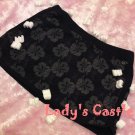 The grey flower dark skirt
