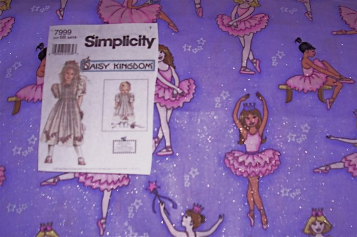Daisy Kingdom Ballerina Allover Doll Dress Kit