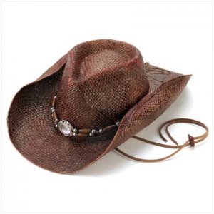 WOVEN STRAW COWBOY HAT