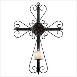 CROSS CANDLE HOLDER