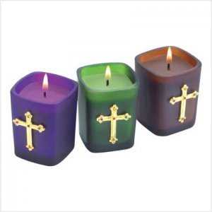 JEWELD CROSS VOTIVES