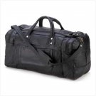 SOFT-SIDED LEATHER TRAVEL BAG