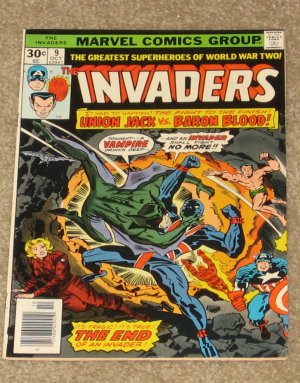 The Invaders 9 VG Union Jack Vs Baron Blood 1976