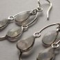 Rainbow Moonstone Swinging Arch Chandelier Earrings