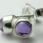 Sterling Silver Genuine Natural Amethyst Studs