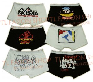Lot of 6 pcs 09 DSQUARED D2 Man's boxers/briefs Underwear pack No 27