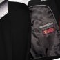 54R Mantoni 2-pc Men's Suit Solid Black Wool 2 Button Flat Front Pants Free Hem-up & Tie Size 54R