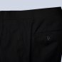 54L Mantoni 2-pc Men's Suit Solid Black Wool 3 Button Single Pleated Pants FREE Tie Size 54L