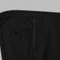 40L Marchatti 2-PC Men's TUXEDO Suit 1 Button Solid Black Flat Front Pants FREE Bow Tie Size 40L