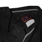 46R Marchatti 2-PC Men's Suit 2 Button Solid Black Flat Front Pants FREE Neck Tie Size 46R
