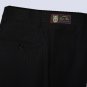 44R Fiorelli 3-Button Men's Suit Black with Thin Stripes with Single Pleated Pants FREE Tie Size 44R