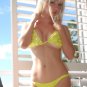 S&M *HOT Brazilian Cut Bikini SET* Lemon/Lime Gold Swimsuit Swimwear NWT Small/Medium
