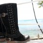 &acirc;�&iexcl;&acirc;�&yen; 6Sz Beverly Feldman Black Suede Womens Boots Eur 36 &acirc;�&yen;&acirc;�&iexcl;