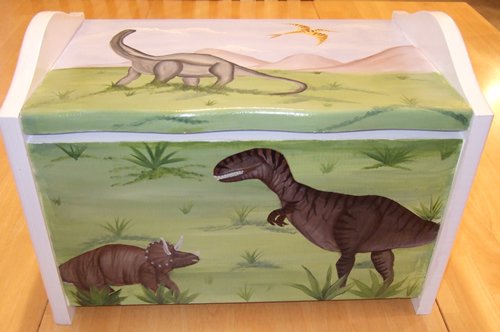 large dinosaur toy box