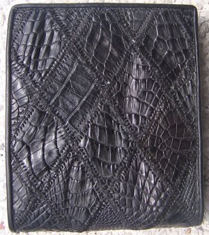 100% Genuine Black Crocodile Scrap Skin Wallet
