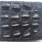 100% Genuine Black Hornback Crocodile skin wallet