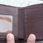 100% Genuine Chocolate Hornback Crocodile skin wallet