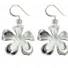 925 Sterling Silver Flower Dangle earrings