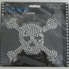 Rhinestone Skull Iron On Applique 4" x 3 3/4" Rhinestone Skull Iron On Applique 4" x 3 3/4"