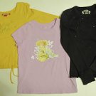 Lot of 3 Girls T-shirts, Black, Gold & Lavender, Size L (10-12) Lot of 3 Girls T-shirts, Black, Gold & Lavender, Size L (10-12)