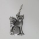 Cat with Wings Cat Collar Tag With Prayer
