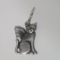 Cat with Wings Cat Collar Tag With Prayer