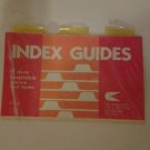Insertable Tabbed Index Card Guides Vintage 5 x 8 set of 6