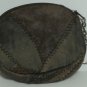 Brown Leather Zippered Change Purse with Attached Key Ring