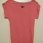 Mandee Wide Neck Salmon Colored Top Size Medium