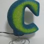 Blue & Green Initial C Tabletop Nightlight Lamp