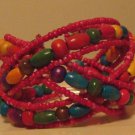 Multicolored Beaded Bangle Bracelet Multicolored Beaded Bangle Bracelet
