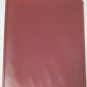 Red Plastic 1" Ring Binder with Top Loading Exterior Front Cover Sleeve