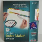 Avery Clear Lable Index Maker Dividers 8 Tabs, 5 Sets #11419