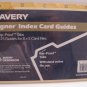 Laminated Tab Index Card Guides 8 x 5, A-Z Vintage