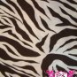 (Style#Romper-16)Beige/Dark Brown Zebra Print Halter Jumper-Small