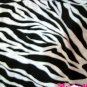 (Style#Romper-18) Sleeveless White/Black Zebra Print Jumper-Medium