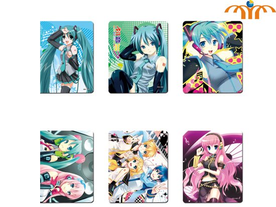 Hatsune Miku Mouse Pads, Set of 6!