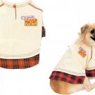 Doggie Tee - College Style in Light  Yellow