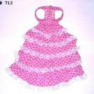 Doggie Floral Dress - Pink