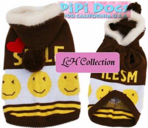 Dog Sweater - Brown + Yellow
