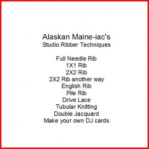Using your Studio Ribber