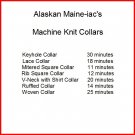 Machine Knit Collars