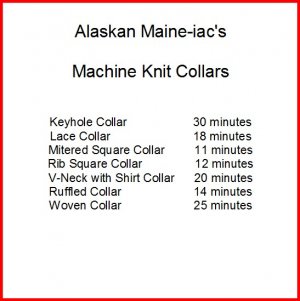 Machine Knit Collars