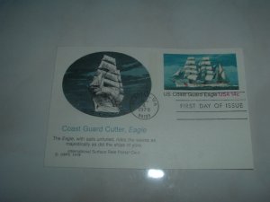 Coast Guard Cutter, Eagle FDC Post Card