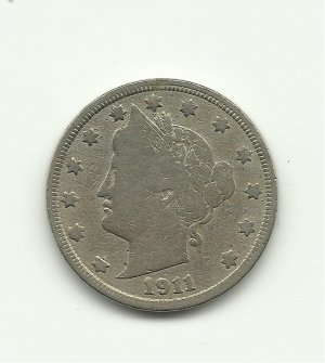 1911 #8 V Liberty nickel