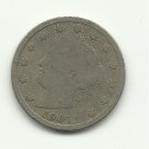 1907 #1 V Liberty nickel