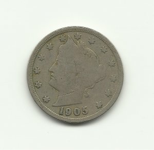 1905 #1 V Liberty nickel