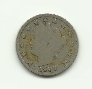 1903 #1 V Liberty nickel