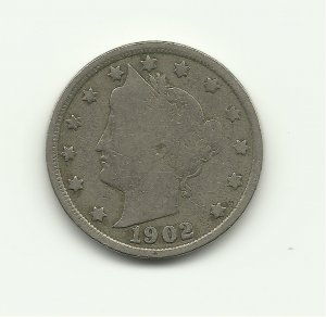 1902 #11 V Liberty nickel